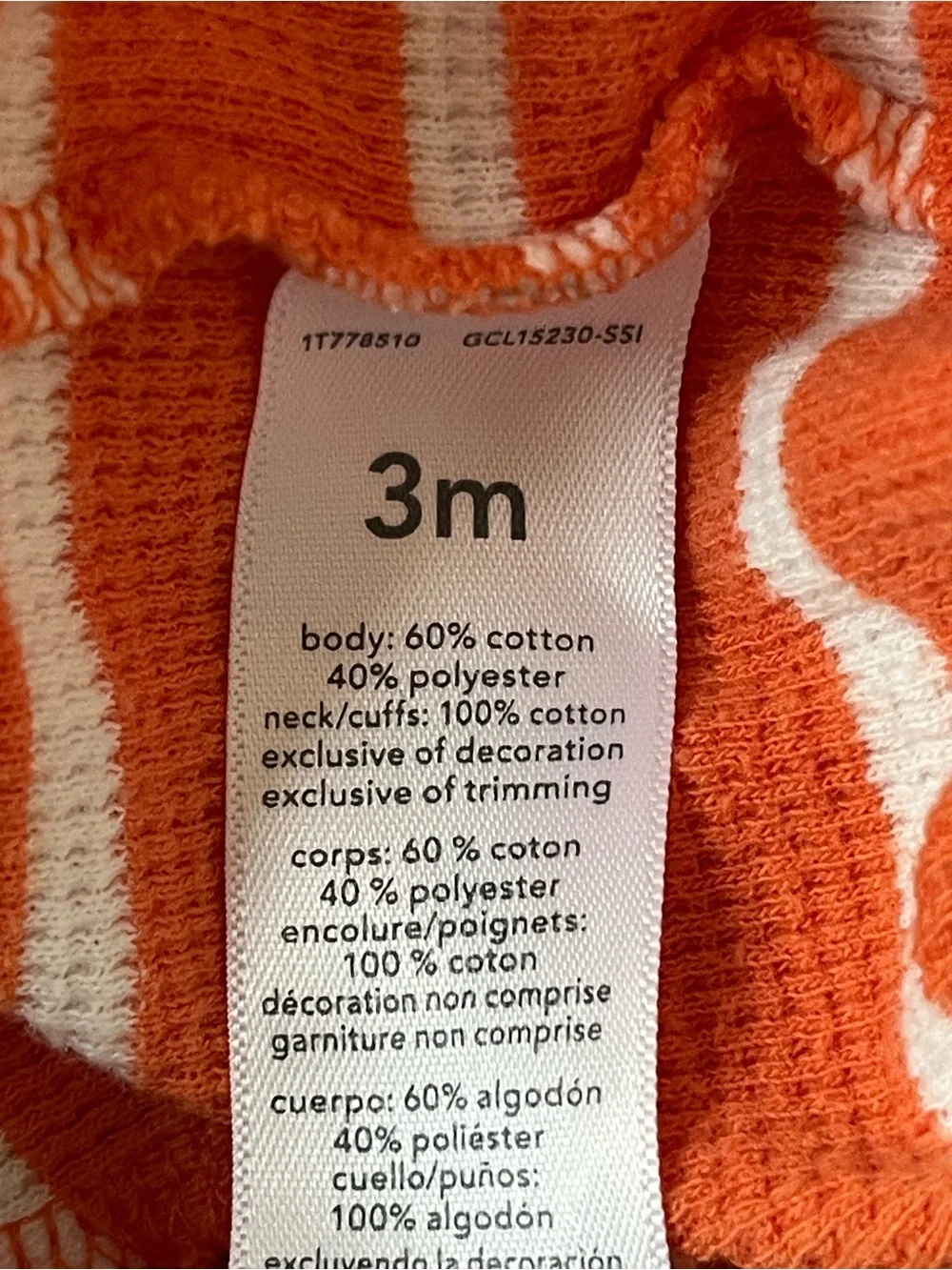 ⭐️⭐️PICK 5 / $20 Carter's Orange Striped Halloween Pumpkin One-Piece for baby